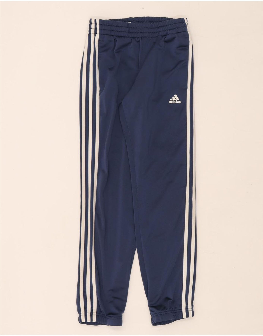 Pantaloni da tuta da ragazzo Adidas Joggers 9-10 anni in poliestere blu navy