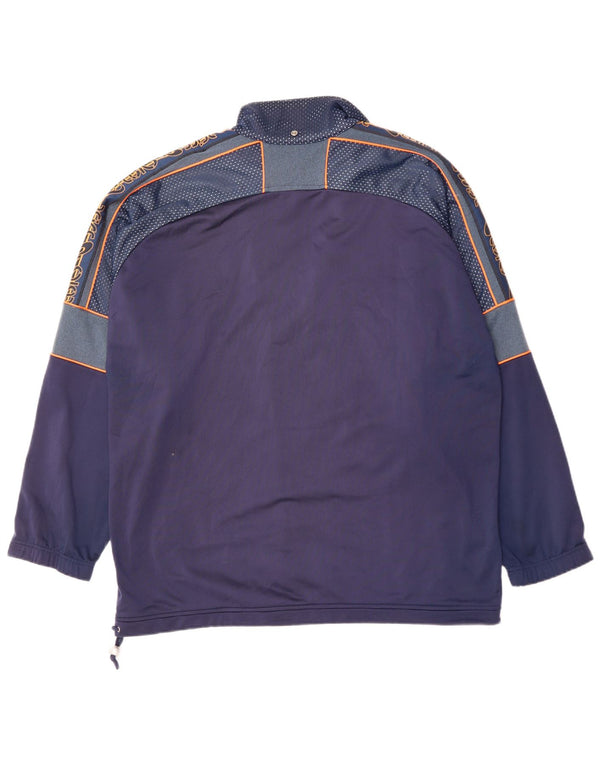 Giacca sportiva ASICS da uomo con grafica 2XL poliestere blu navy