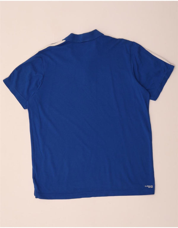 Adidas Mens Clima 365 Polo Shirt XL Blue Cotton
