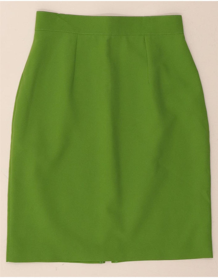 LORSAY Womens Pencil Skirt IT 38 XS W26  Green Polyester Vintage Lorsay and Second-Hand Lorsay from Messina Hembry 