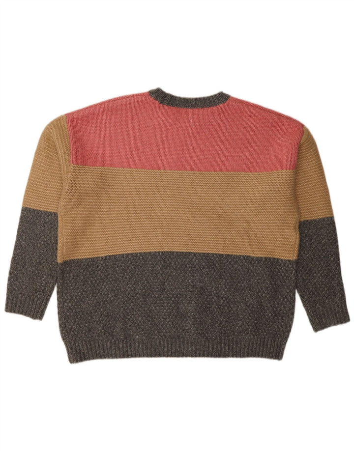 Maglione maglione girocollo da donna Marks & Spencer UK 16 grande multicolore