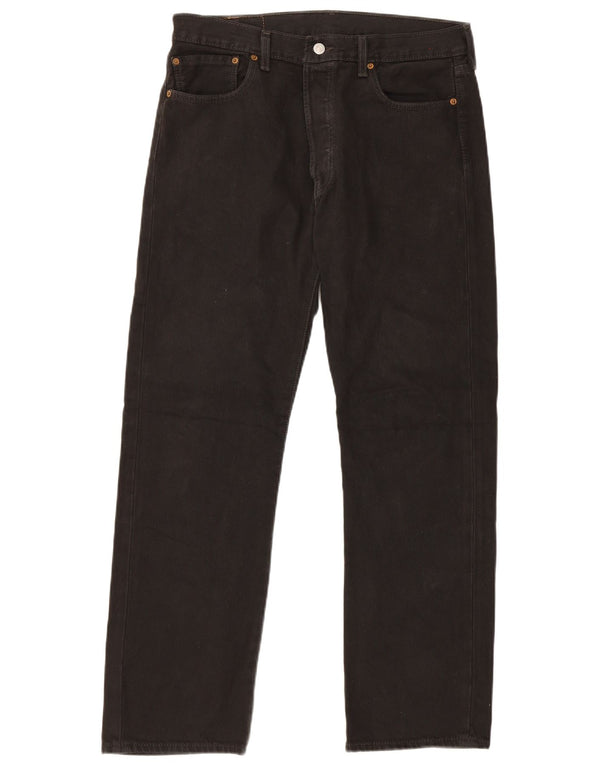 Levi's Uomo 501 Jeans dritti W34 L30 Cotone Nero