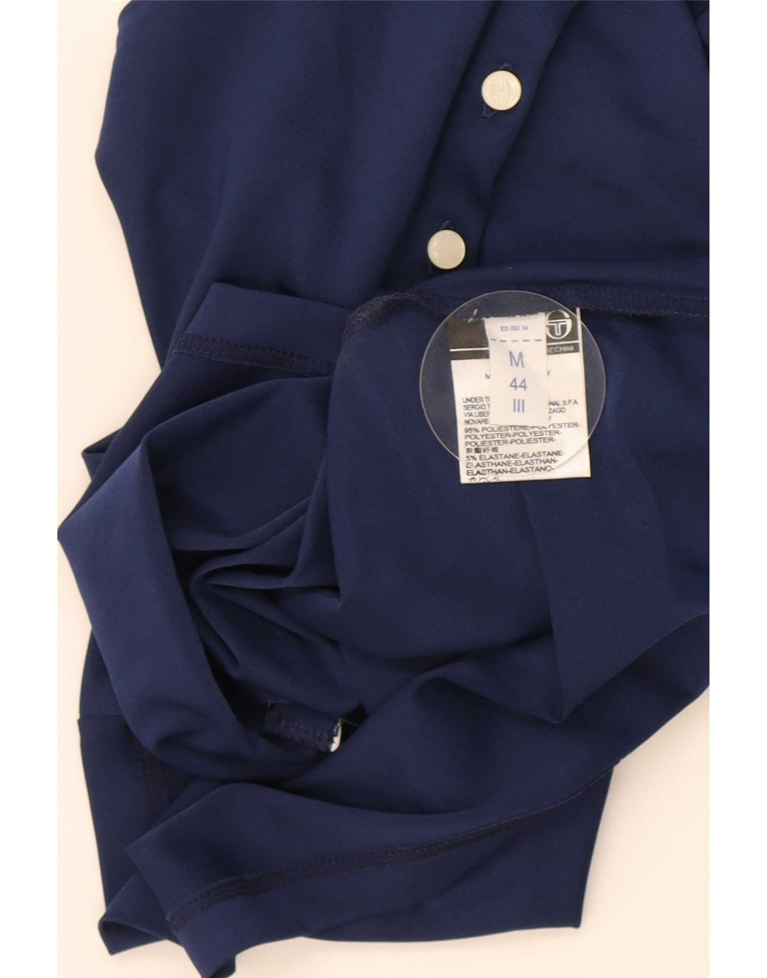 Polo Donna Sergio Tacchini IT 44 Medium Blu Navy Colourblock