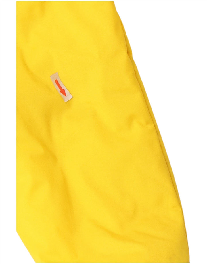 Giacca imbottita con cappuccio vintage da uomo IT 48 Poliammide color block giallo medio