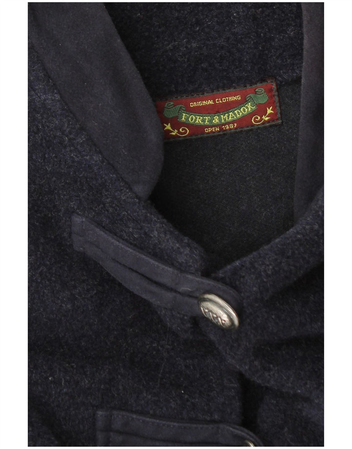 Cappotto poncho da donna Fort & Madox UK 40 grande blu navy