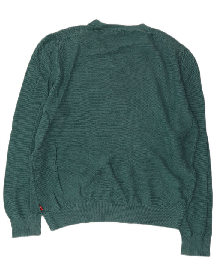 Maglione da donna oversize con scollo a V IZOD UK 10 piccolo verde
