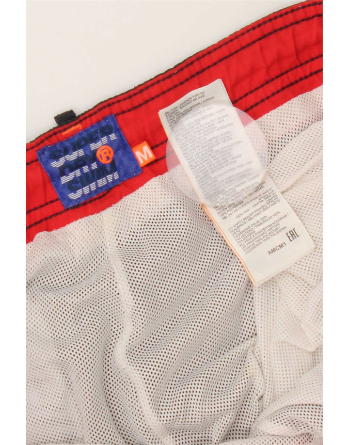 Pantaloncini da bagno grafici da uomo Superdry medi W32 L5 poliestere blu navy
