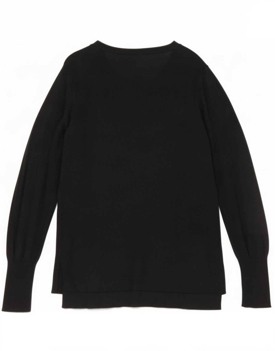 Mossimo Maglione cardigan da donna UK 12 Medium Black Nylon