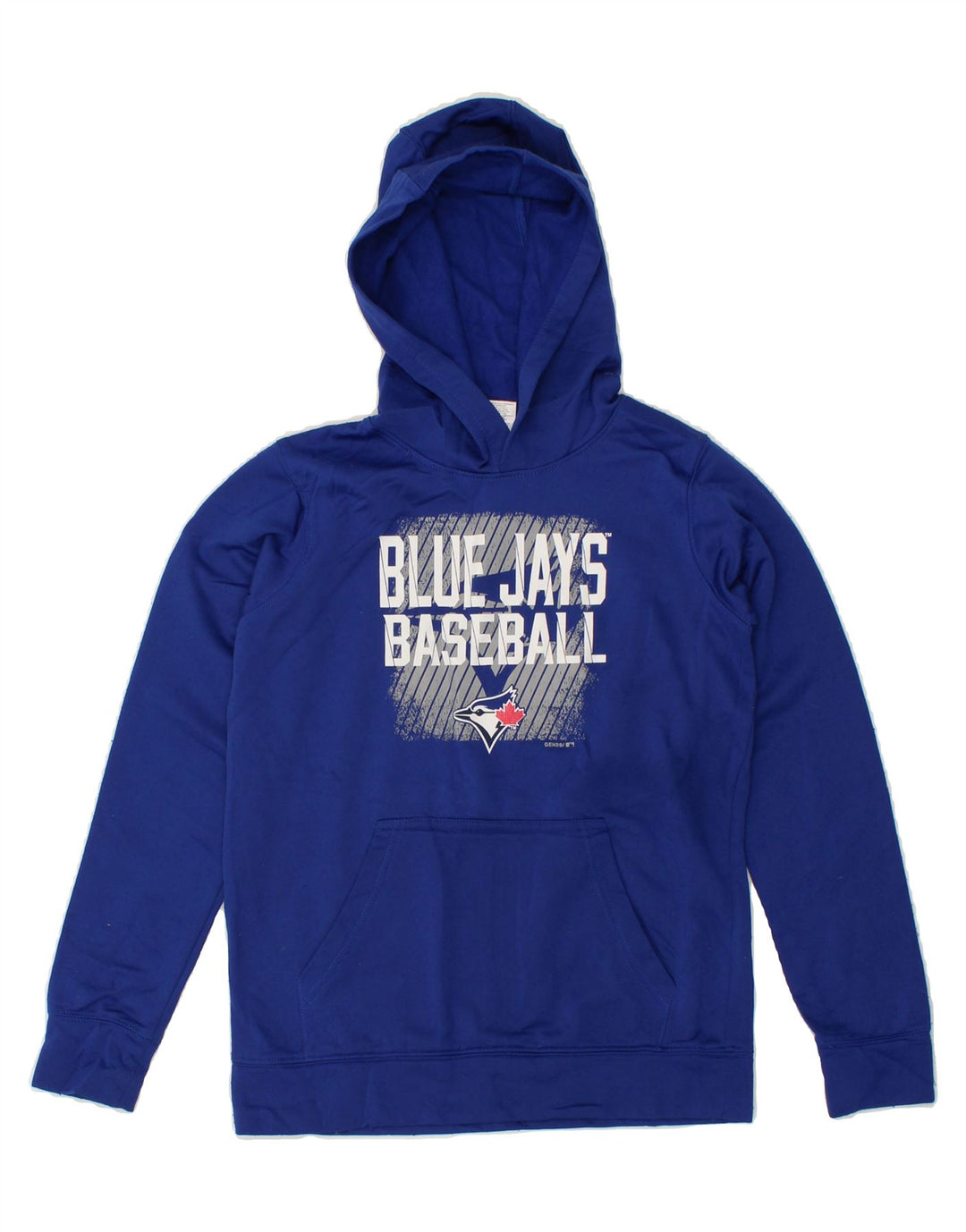 GENUINE MERCHANDISE Boys Hoodie Jumper 10-11 Years Medium  Blue Vintage Genuine Merchandise and Second-Hand Genuine Merchandise from Messina Hembry 