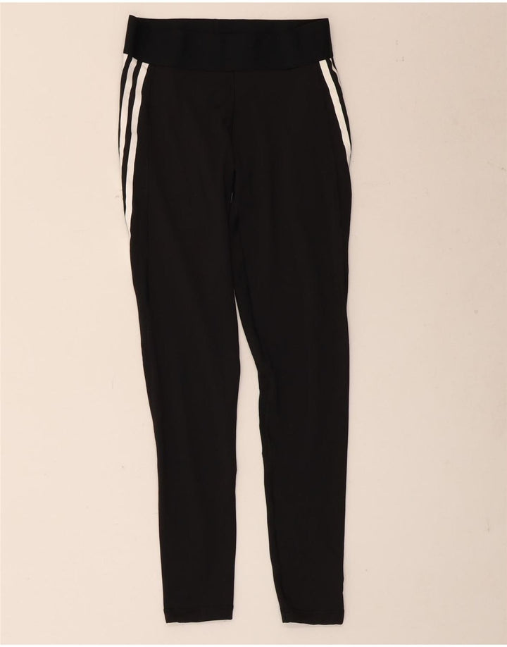 Leggings Adidas Aeroready da donna UK 8/10 Piccolo poliestere nero