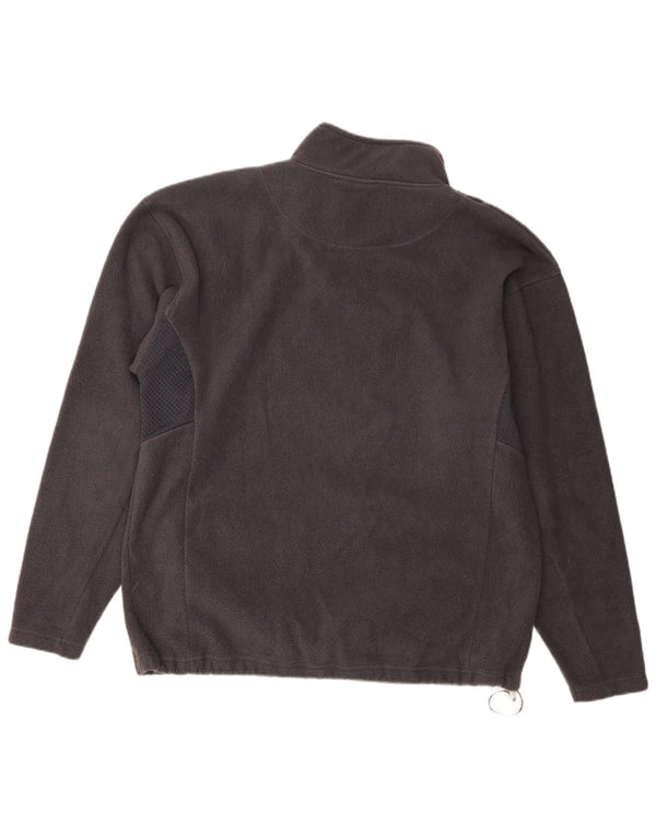 Maglione in pile Wilson da uomo con zip e collo XL in poliestere grigio