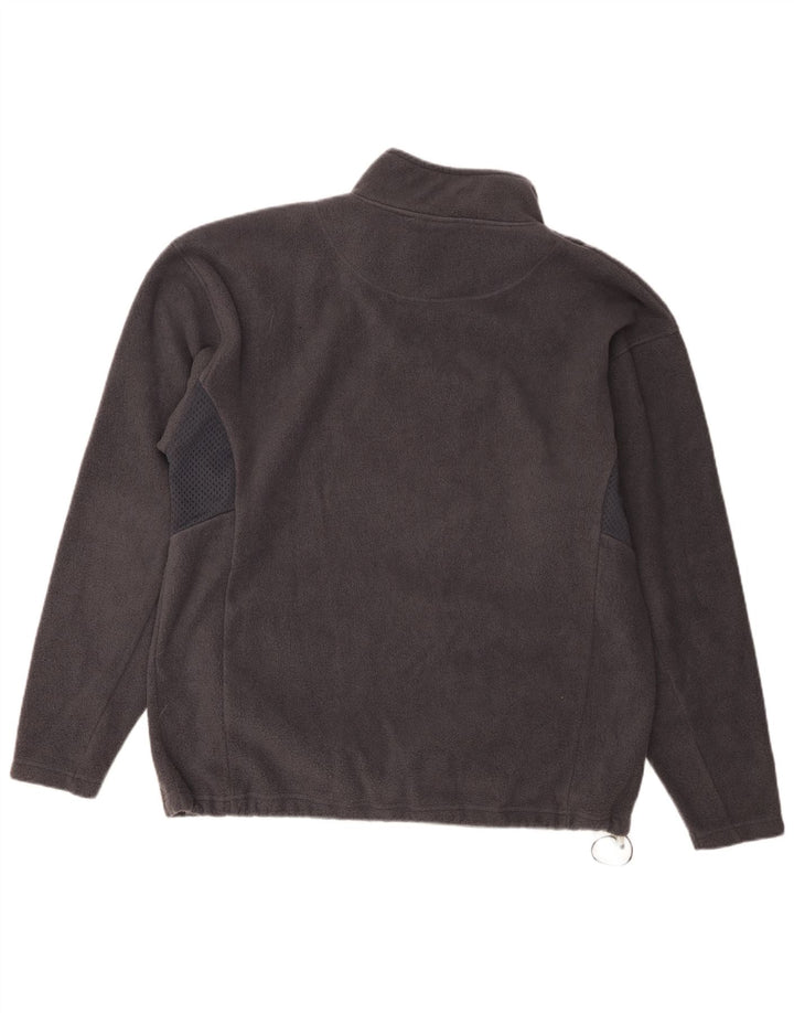 Maglione in pile Wilson da uomo con zip e collo XL in poliestere grigio