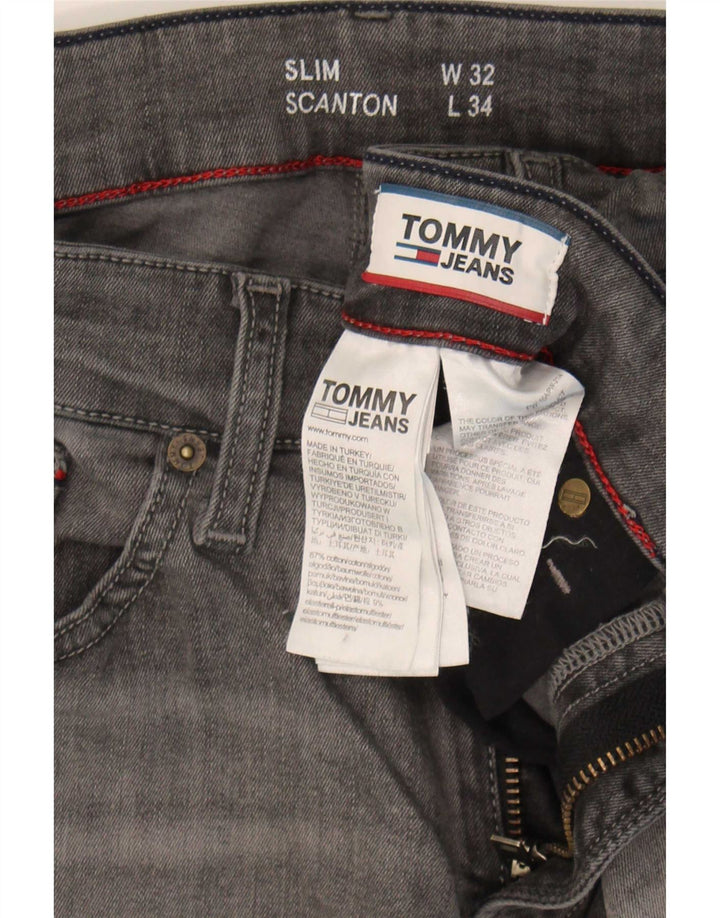 Tommy Hilfiger Donna Scanton Slim Jeans W32 L34 Cotone Grigio