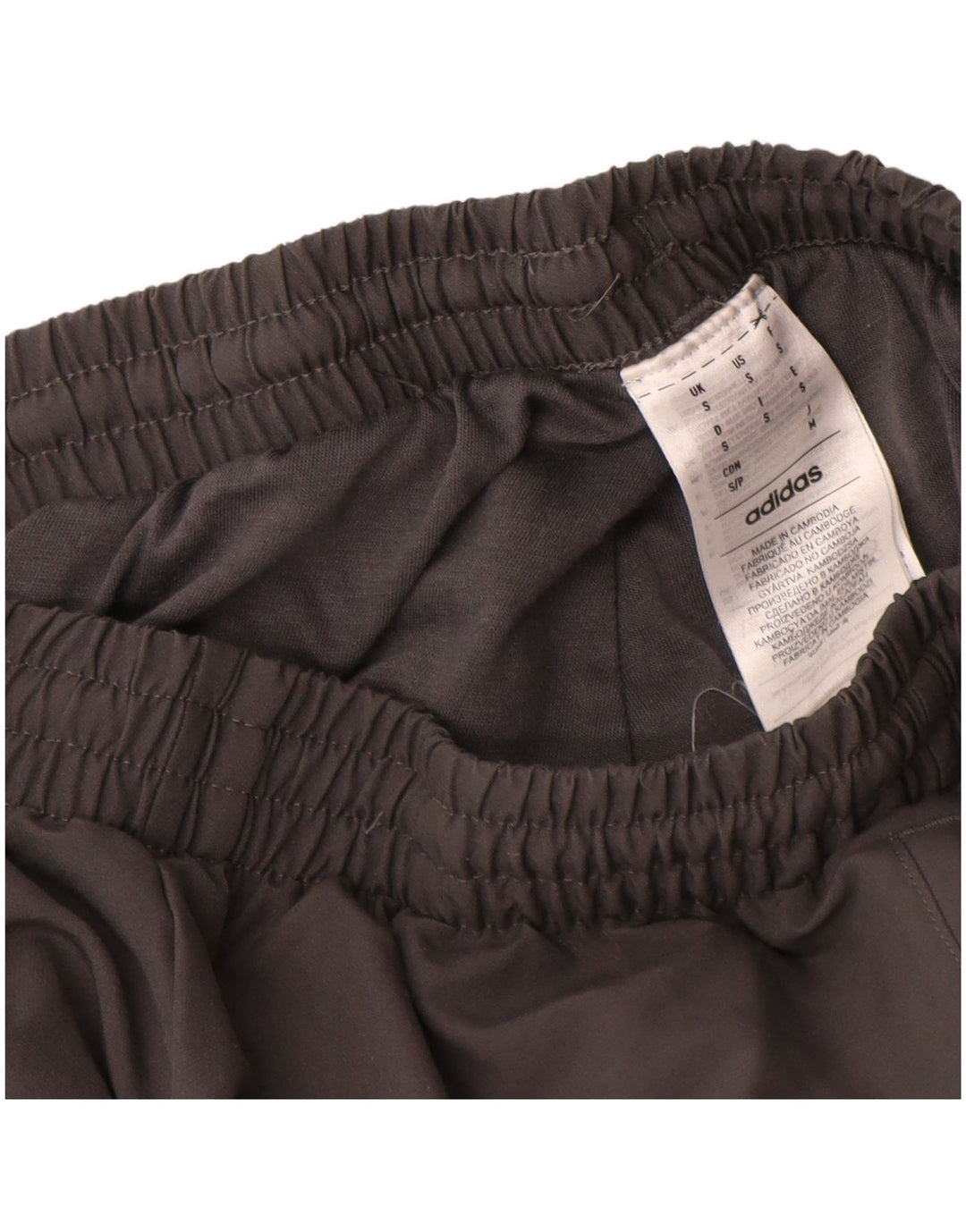 Pantaloni da tuta da uomo Adidas Joggers piccoli in poliestere grigio