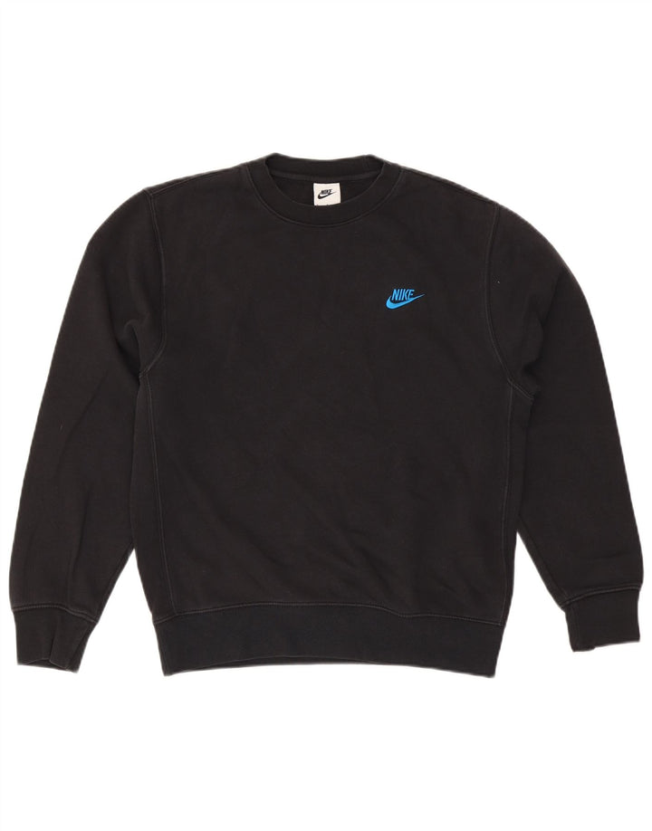 Felpa Nike Uomo Maglione Piccolo Cotone Nero