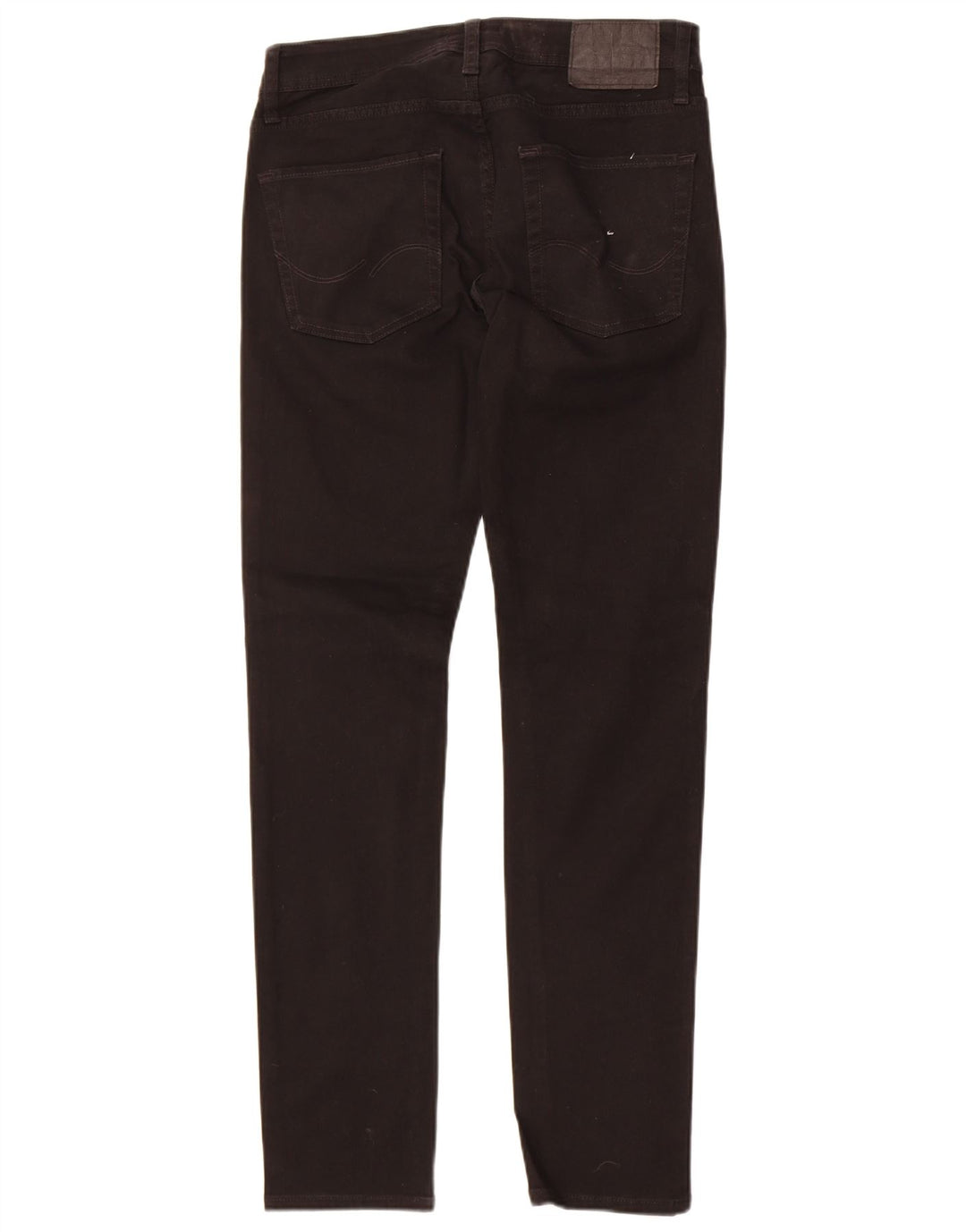 Jack & Jones Uomo Tim Slim Jeans W28 L32 Cotone Nero