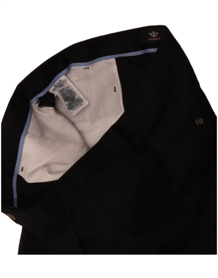 Pantaloni chino con pegging da uomo Dockers W40 L30 in cotone nero