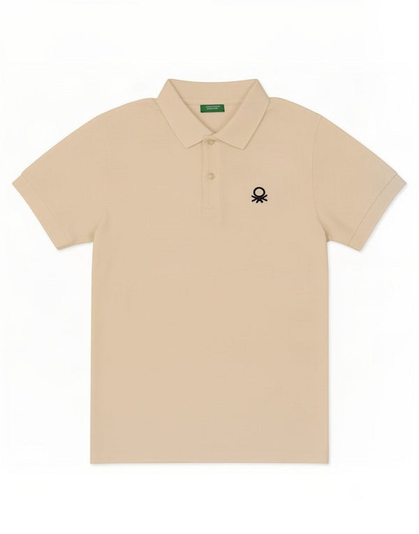 Polo Benetton Bambino 11-12 Anni 2XL Cotone Bianco