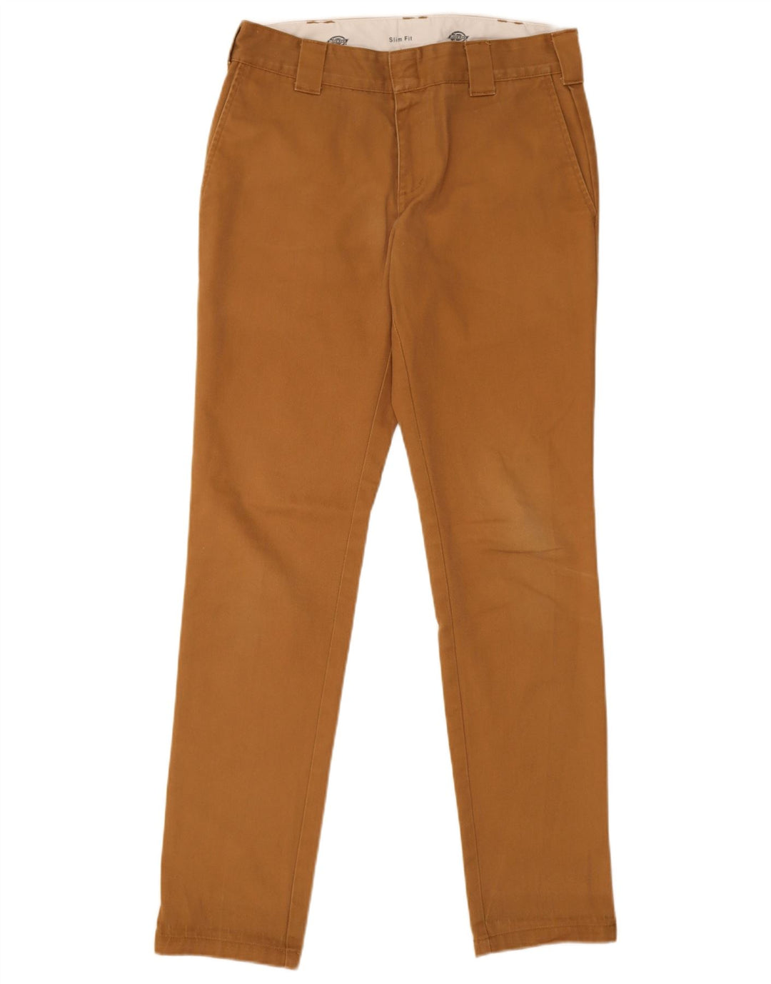 Pantaloni chino slim fit da uomo Dickies W32 L32 poliestere marrone