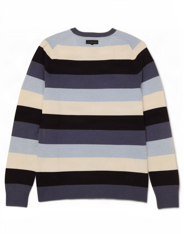 Tommy Hilfiger Womens V-Neck Jumper Sweater UK 18 XL Multicoloured Striped