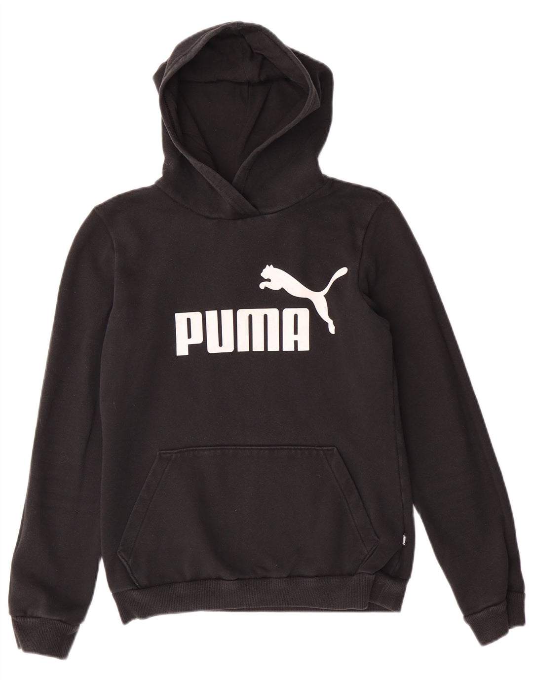 Felpa con cappuccio grafica PUMA per ragazze 13-14 anni in cotone nero