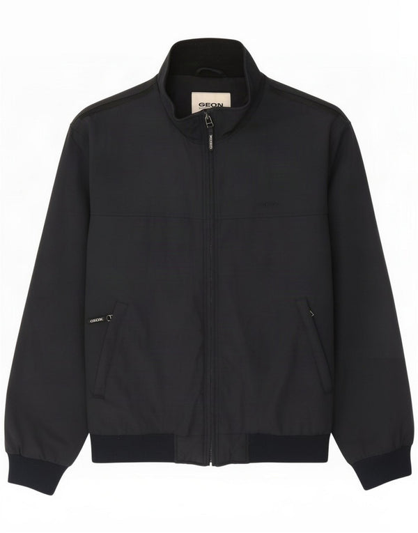 Geox Mens Bomber Jacket UK 42 XL Black Polyamide