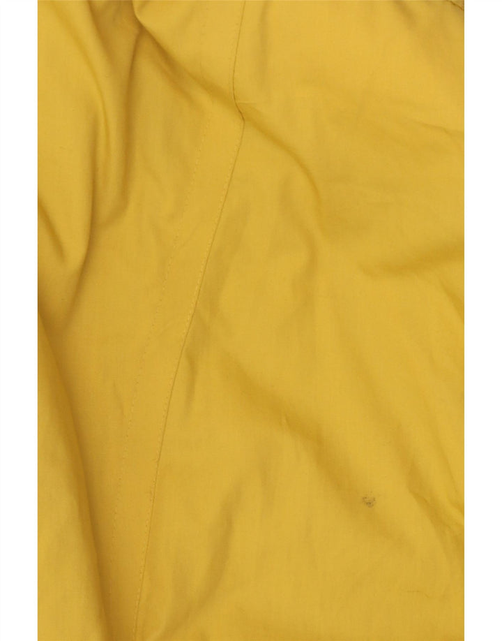 Impermeabile oversize da donna vintage EU 42 grande poliestere giallo