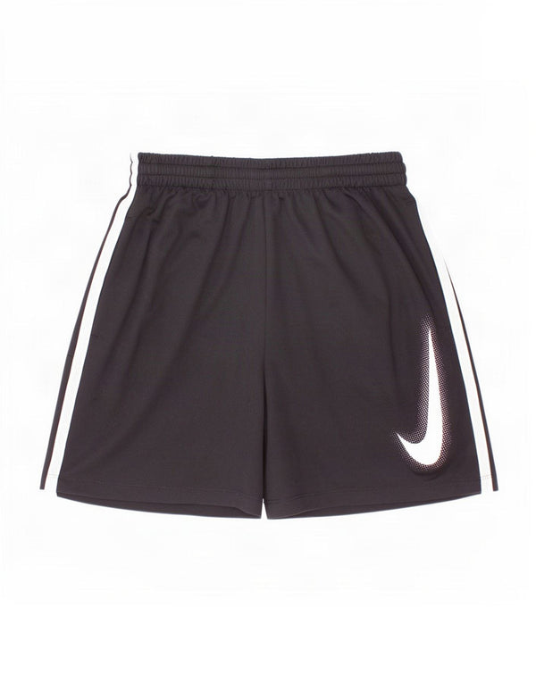 Pantaloncini sportivi Nike da ragazzo Dri Fit Graphic 12-13 anni Large Black Colourblock
