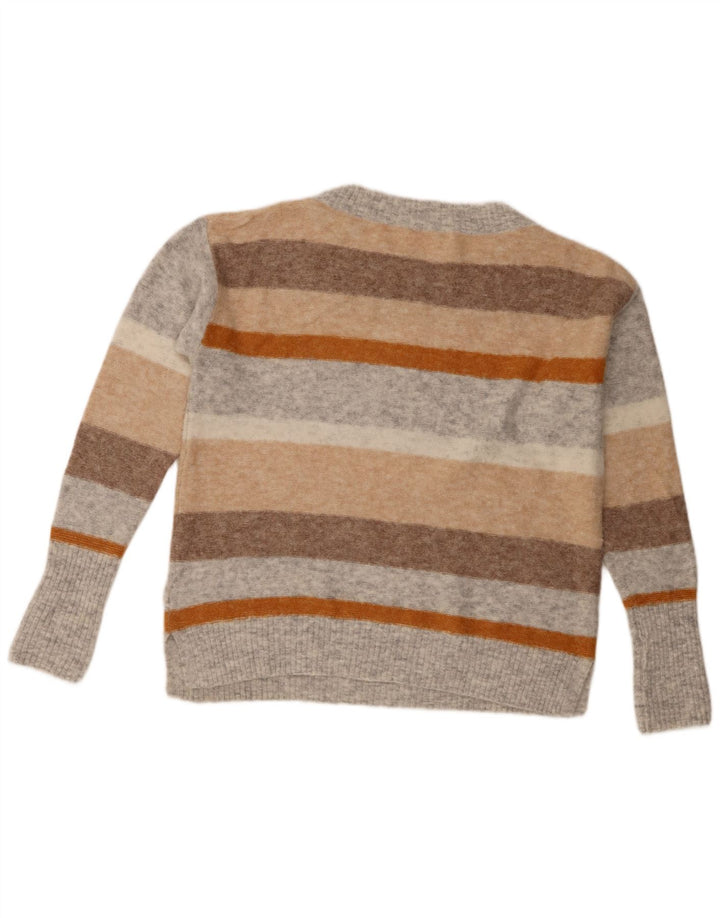 Maglione maglione girocollo da donna White Stuff UK 12 medio multicolore