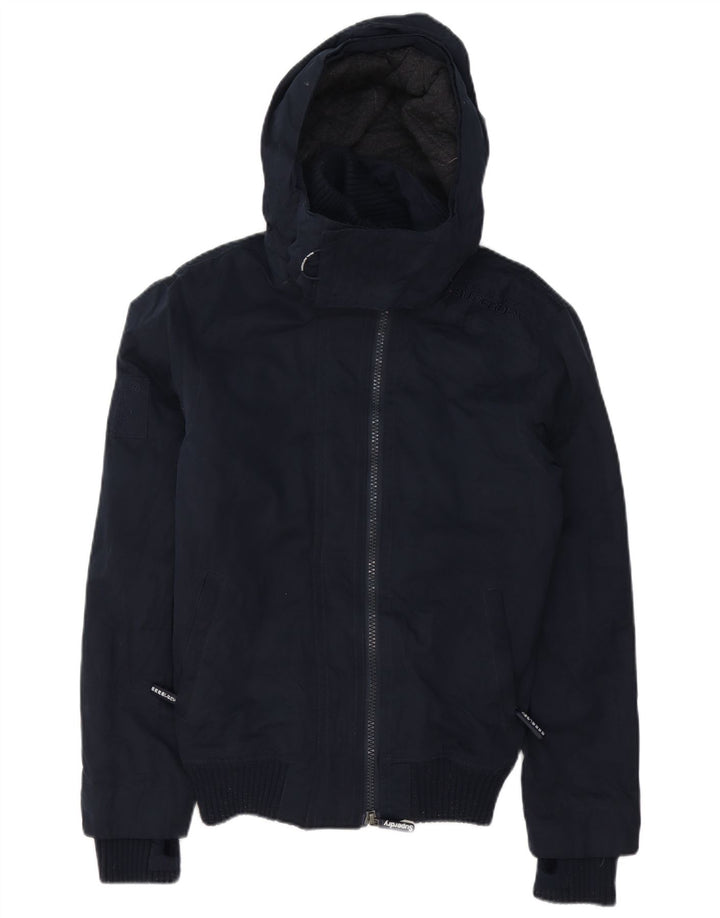 Giacca a vento con cappuccio da uomo Windbomber Superdry UK 36 Small Blu Navy