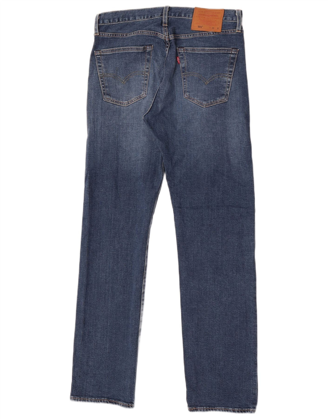LEVI'S Jeans dritti da uomo 501 W30 L32 cotone blu