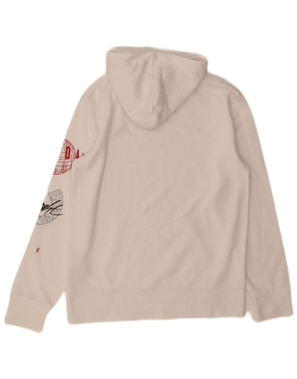 Felpa con cappuccio grafica Nike da bambino 13-14 anni XL in cotone bianco