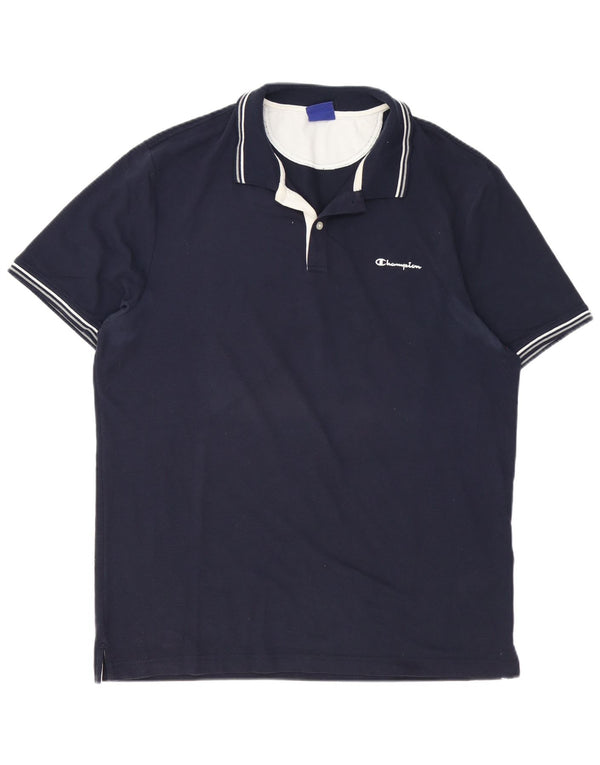 Polo da uomo Champion 3XL cotone blu navy