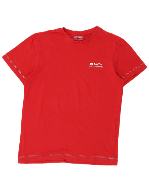 T-shirt da uomo LOTTO Top piccola rossa in cotone