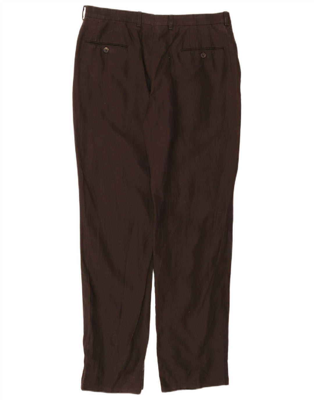 MASSIMO DUTTI Pantaloni chino dritti da donna EU 44 Large W34 L30 Marrone