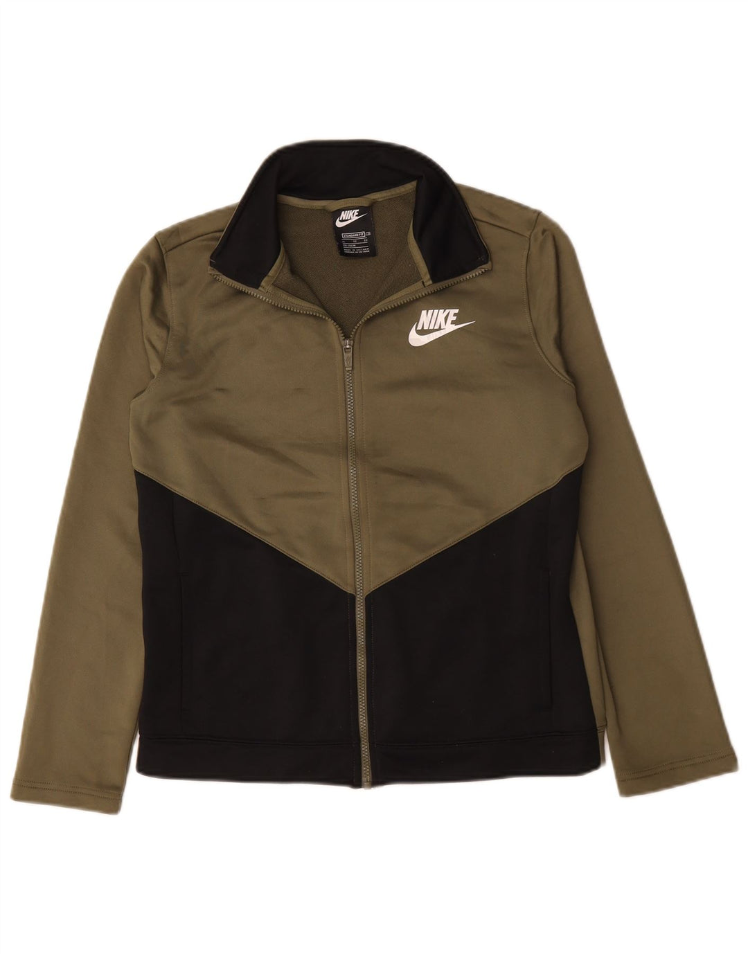 Giacca da tuta da ragazzo Nike 13-14 anni XL Poliestere color block kaki