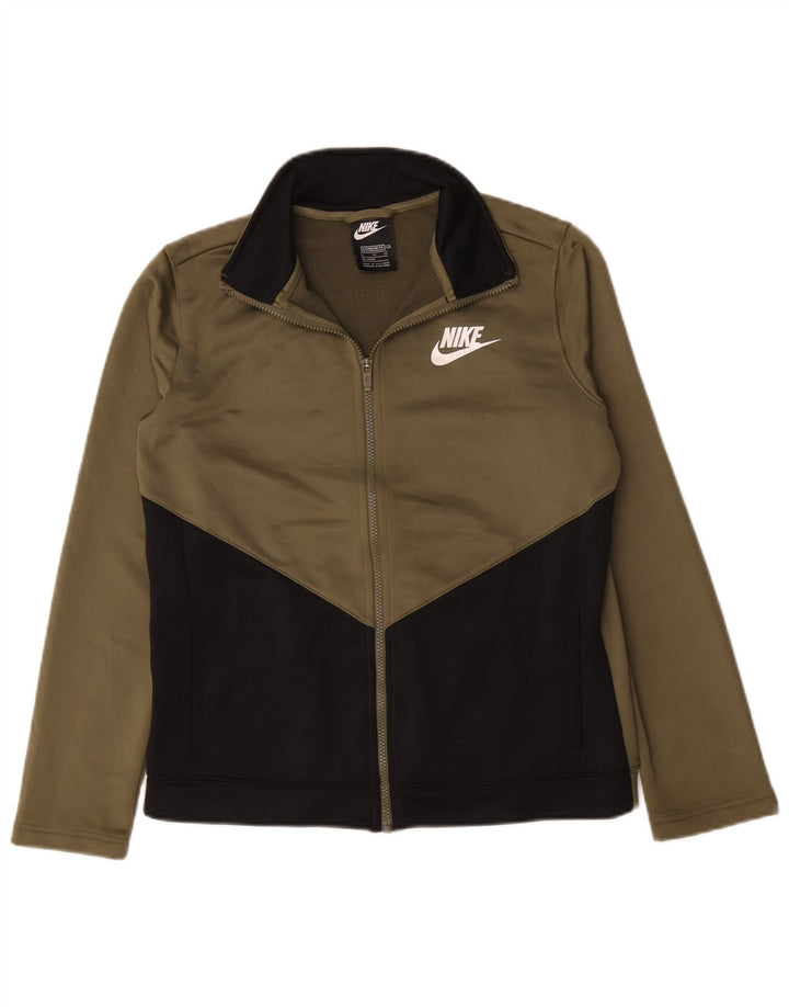 Giacca da tuta da ragazzo Nike 13-14 anni XL Poliestere color block kaki