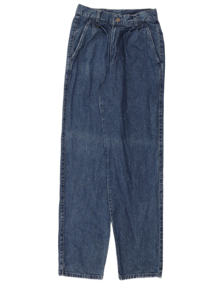 Jeans Carrera Donna a Vita Alta IT 44 Medio W28 L31 Blu Cotone