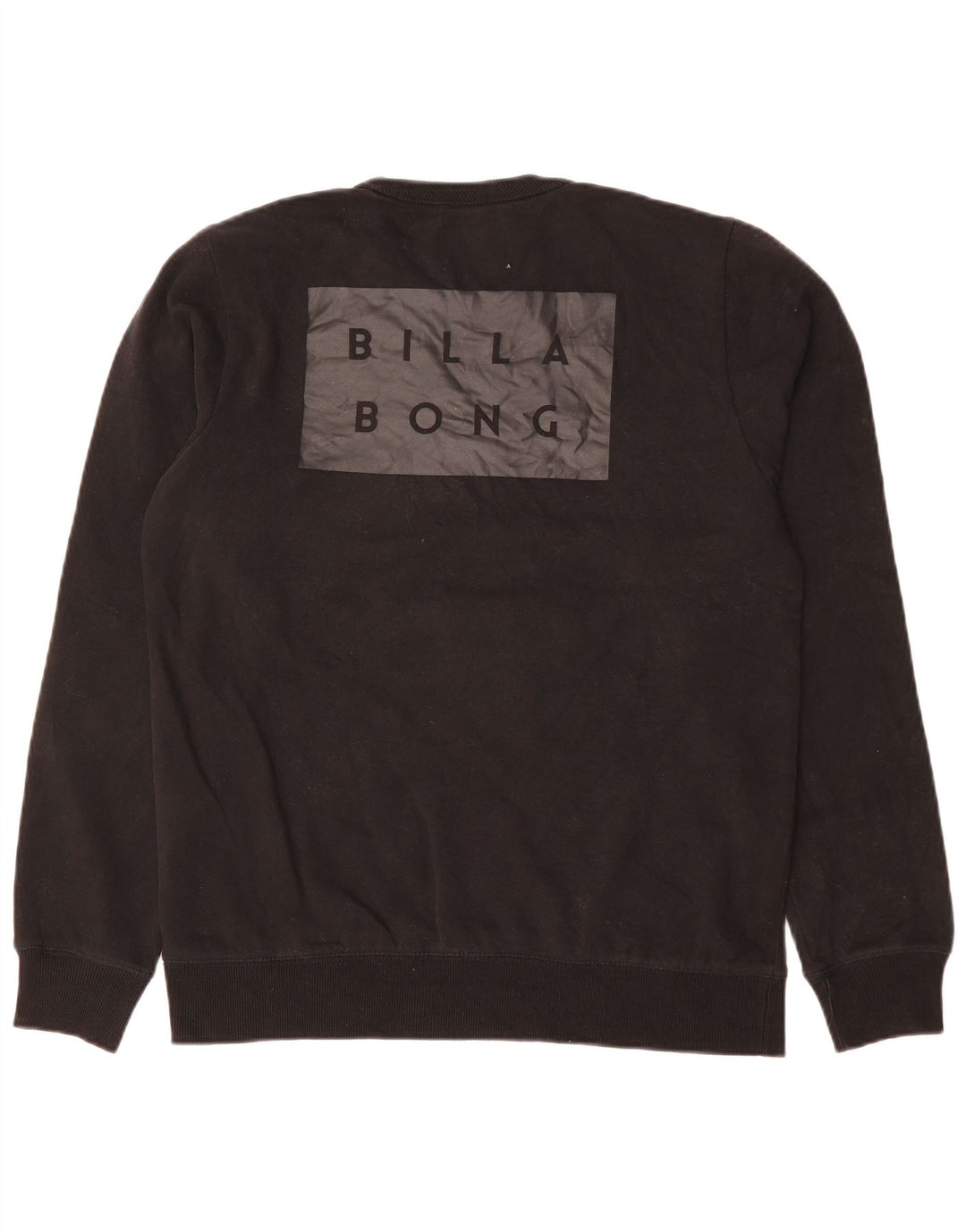 Billabong Uomo Core Fit Graphic Felpa Maglione Grande Cotone Nero