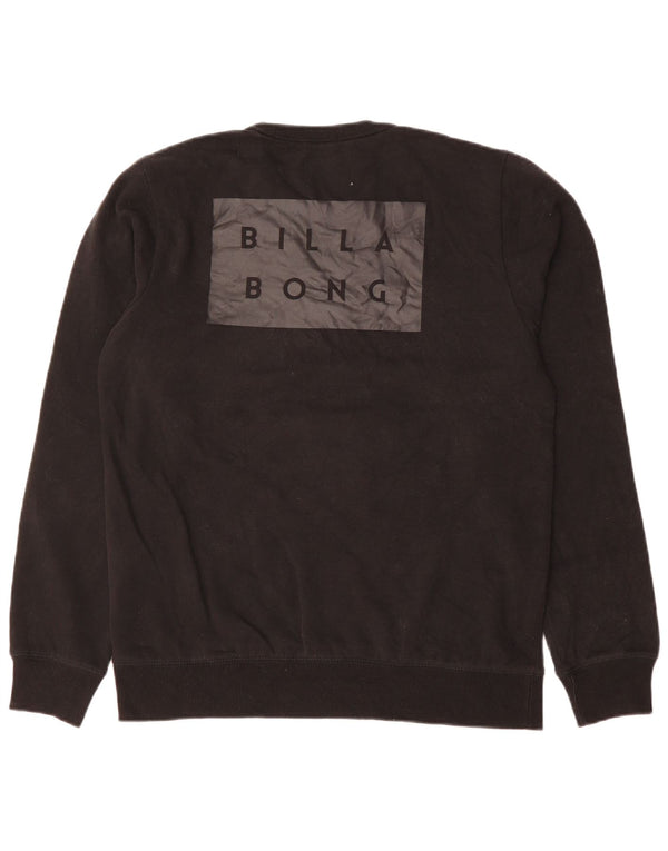 Billabong Uomo Core Fit Graphic Felpa Maglione Grande Cotone Nero