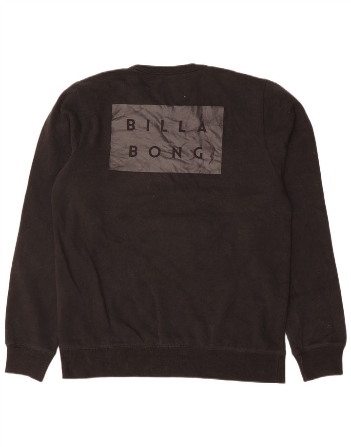 Billabong Uomo Core Fit Graphic Felpa Maglione Grande Cotone Nero