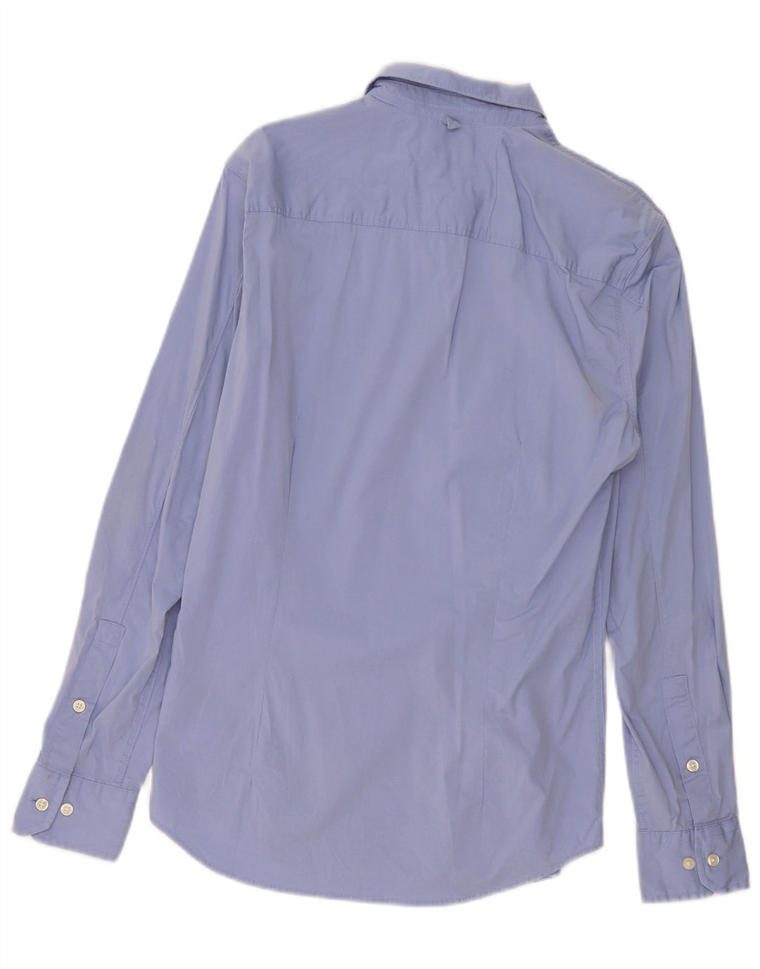 Camicia slim fit da uomo Tommy Hilfiger in cotone blu medio