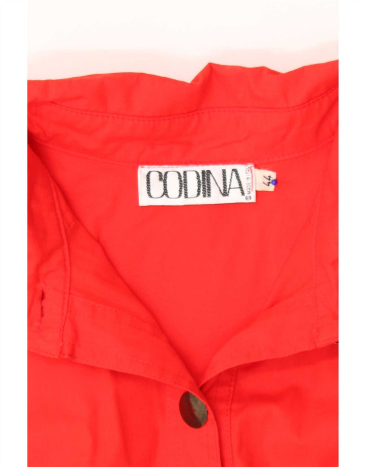 Abito tubino vintage da donna a maniche lunghe IT 44 rosso medio