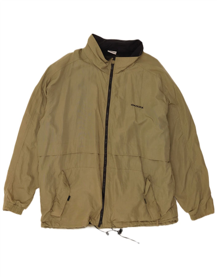 Giacca antipioggia da uomo Diadora UK 40 Large Khaki Poliammide
