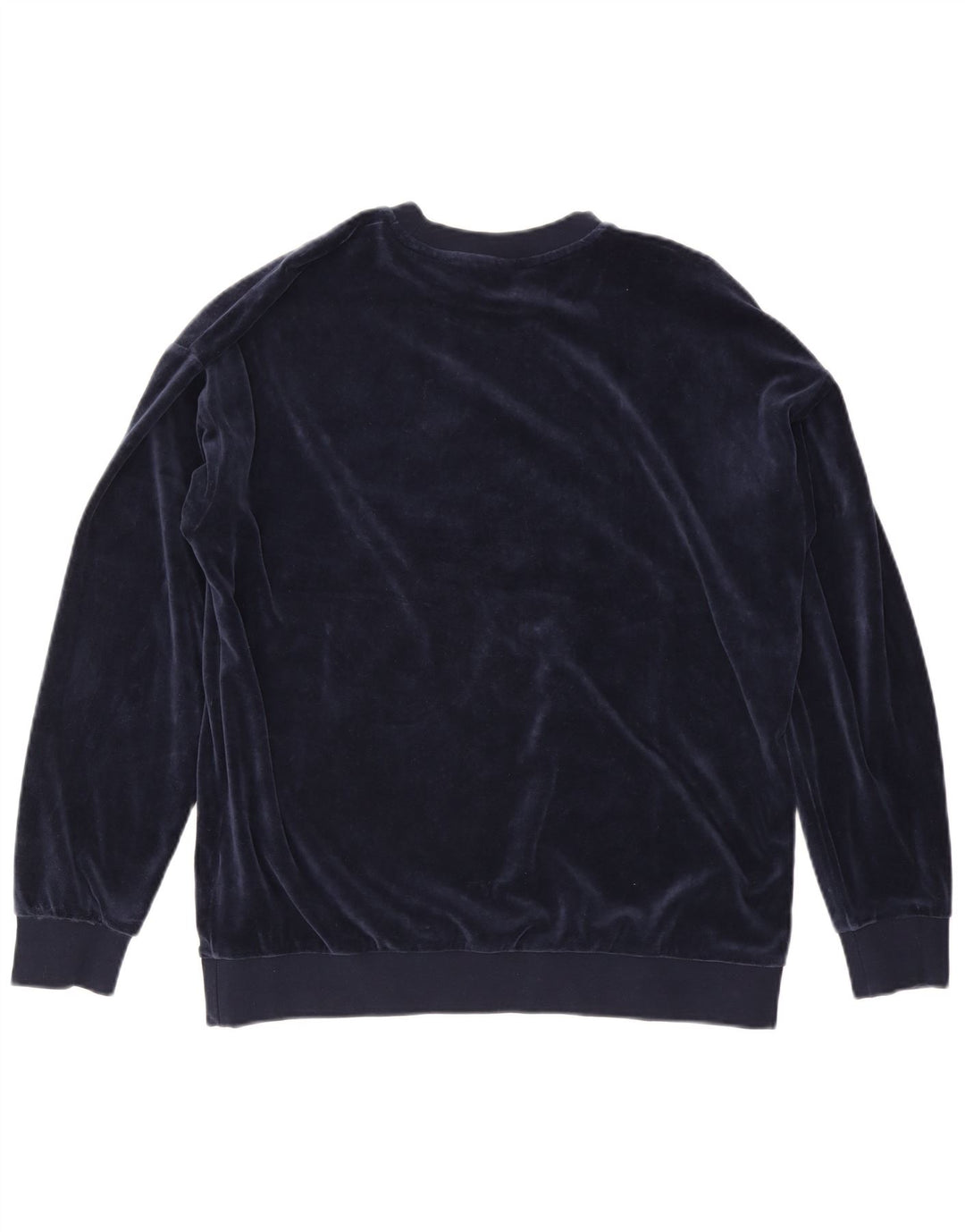 Felpa grafica oversize da donna ADIDAS, maglione UK 12 medio blu navy