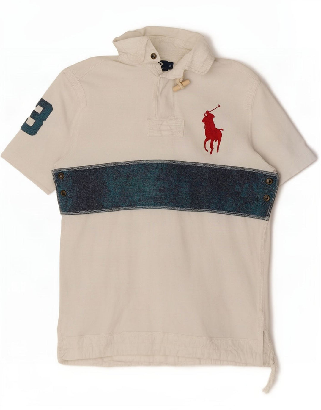 Polo Ralph Lauren da uomo con grafica polo color bianco medio