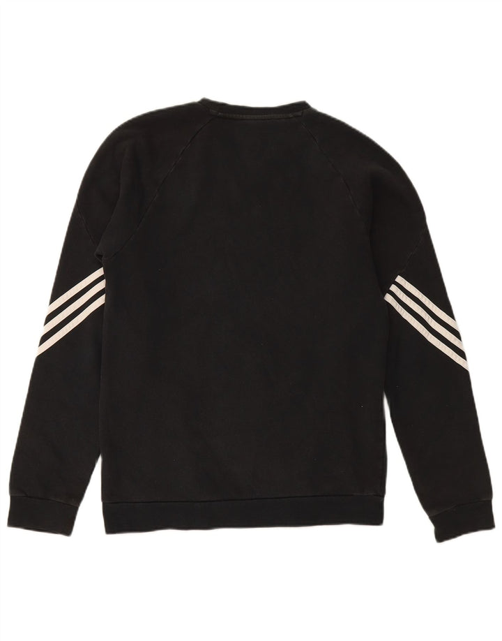 Felpa Adidas Uomo Maglione Piccolo Cotone Nero