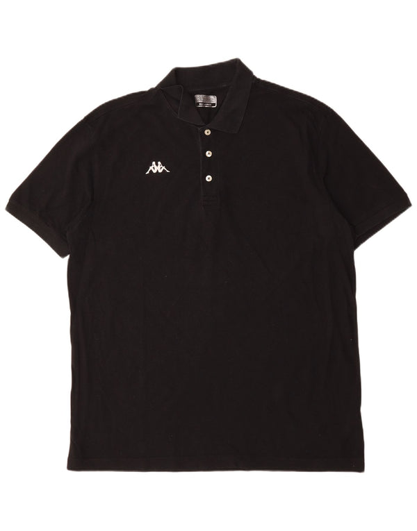 Polo da uomo KAPPA 3XL in cotone nero