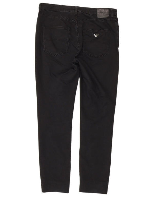 Jeans skinny da donna ARMANI W30 L27 cotone nero