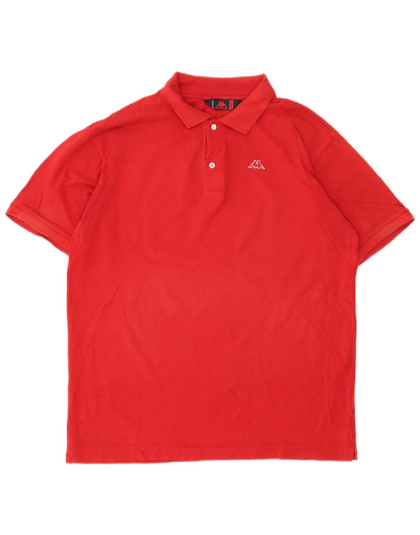 Polo Kappa Uomo XL Rosso Cotone